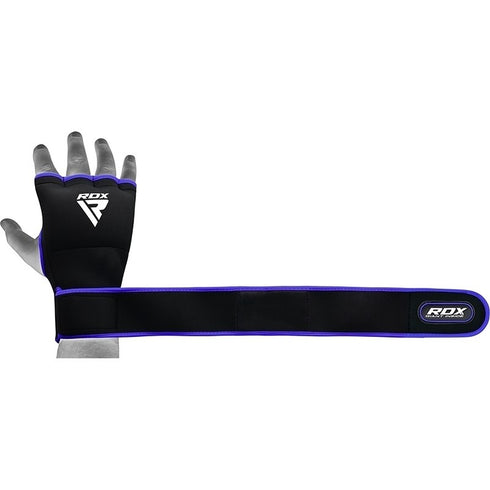 RDX X8 INNER HAND GLOVES WITH WRIST STRAP/Blu-7